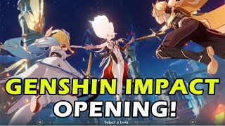 Genshin Impact Opening Cutscene English [upl. by Aseram]