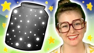 DIY Night Light STAR JAR  Arts and Crafts w Crafty Carol [upl. by Nirehtac]