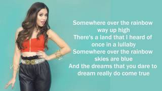 Somewhere Over The Rainbow Megan Nicole cover Lyrics YouTube [upl. by Annabelle]