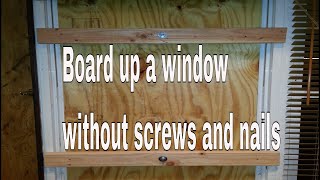 how to board up a window or door  easy and best way [upl. by Ainegue]