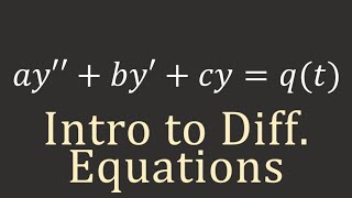 Calculus II Intro to Differential Equations [upl. by Leonie243]