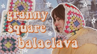 Making A Granny Square Balaclava [upl. by Hoem]