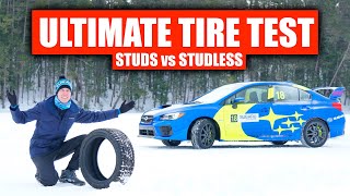 Are Studded Snow Tires Actually Better Ice Testing [upl. by Sillad]