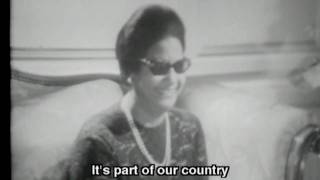 Umm Kulthum  أم كلثوم  interview English subtitles [upl. by Lleynod]