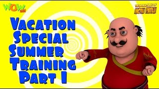 Motu Patlu Vacation Special  Summer Training part 01 Compilation  As seen on Nickelodeon [upl. by Ellehcin9]