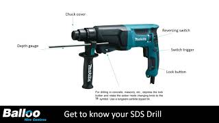 How to use a Makita SDS Rotary Hammer Drill [upl. by Pearce]