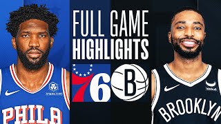 76ERS at NETS  FULL GAME HIGHLIGHTS  November 19 2023 [upl. by Cerallua]