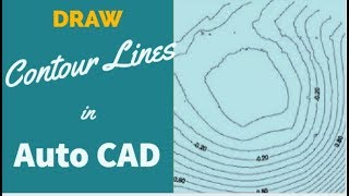 SWDTM How To Draw Contour Lines in AutoCAD Part1 [upl. by Enimasaj]