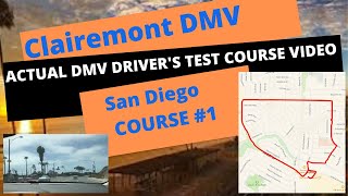 Clairemont CA DMV ACTUAL DRIVERS TEST ROUTE  Behind The Wheel Training Adult Online Education [upl. by Claretta]