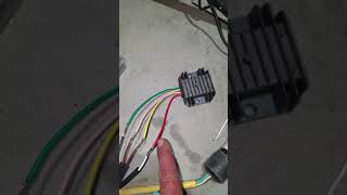 How to wire a 4 wire voltage regulator rectifier [upl. by Isteb]