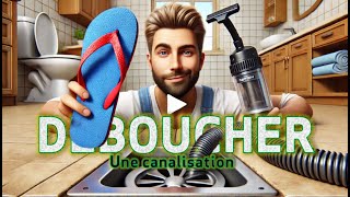 🛁ASTUCE  DÉBOUCHER UNE CANALISATION PAR ASPIRATION [upl. by Aiynot545]