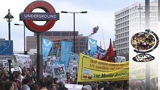 Footage  London AntiWar Protest 2002 [upl. by Nylaret]