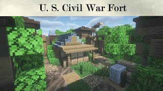 US Civil War Fort in Minecraft  Fort Mostyn [upl. by Akcirret]