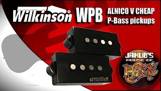 Wilkinson WPB ALNICO 5 Pbass pickups REVIEW  DEMO [upl. by Wiltz]