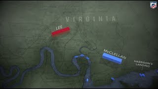 Malvern Hill Richmond Animated Battle Map [upl. by Blen]