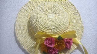 Sombrero decorativo hecho de papel [upl. by Meggi]