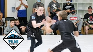 Kids BJJ Superfight  Risman VS Miller  Peak Grappling KUMITE 1 [upl. by Einavoj569]