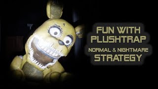 Fun with Plushtrap Dark Room Level Strategy  FNaF VR Help Wanted PC Steam [upl. by Delbert664]