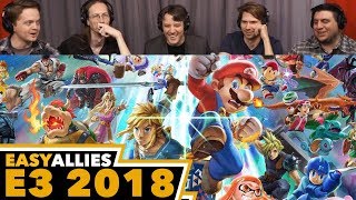 Super Smash Bros Ultimate  Easy Allies Reactions  E3 2018 [upl. by Eelinej]