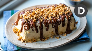 Nutella Semifreddo Recipe  Easy Homemade Ice Cream [upl. by Ayvid711]