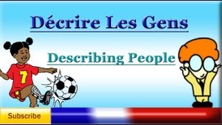 French Lesson 51  Describing Someone  Physical Appearance  Characteristics Vocabulary [upl. by Chloras]