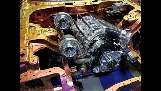 4 rotor twin turbo 1400hp engine build mazda Rx7 Defined Autoworks [upl. by Aseyt242]