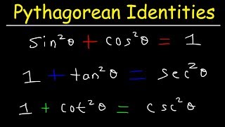 Pythagorean Identities  Examples amp Practice Problems Trigonometry [upl. by Dorisa]