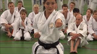 World Champion RIKA USAMI Teaching Kata KOSOKUN SHO [upl. by Iblok304]