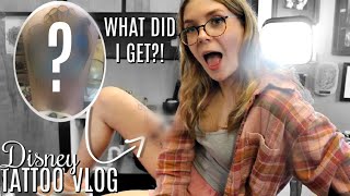 Getting My DISNEY Thigh Tattoo  VLOG [upl. by Ailedua660]