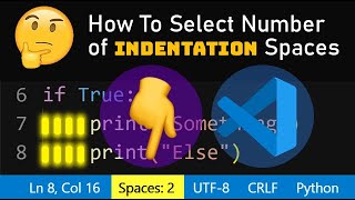 VSCode How To Change Indentation [upl. by Annaira]