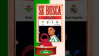 REAL MADRID PIERDE OTRA VEZ vs REAL BETIS 1 a 2 en La Liga 2025 Antony Real Sociedad Copa del Rey [upl. by Ardnohsed109]