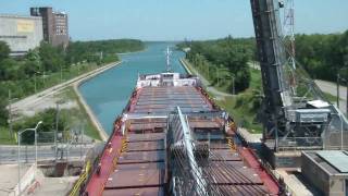 Great Lakes Sailing  Welland Canal HD timelapse [upl. by Lennox]