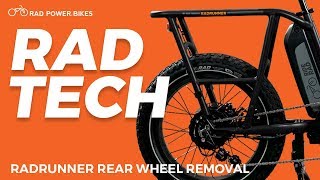 RadRunner Rear Wheel Removal  Rad Tech [upl. by Birgitta]