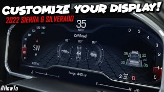 How To Customize Your 2022 Sierra amp Silverado Gauge Cluster [upl. by Gnivri]