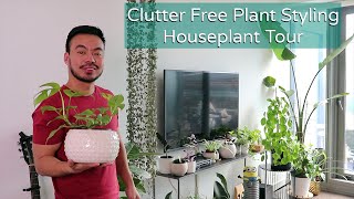 Houseplant Styling and Indoor Plant Collection Tour  Clutter Free Small Space [upl. by Moorefield851]