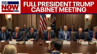 Trump Cabinet Meeting President Trump hosts meeting with Elon Musk DOGE  FULL [upl. by Itaws]