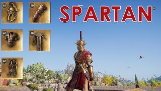 AC Odyssey PELOPONNESIAN LEAGUE legendary Spartan War Hero set [upl. by Ardyce11]