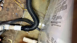 Clogged HVAC Condensate DrainPan Full of Water [upl. by Magbie216]