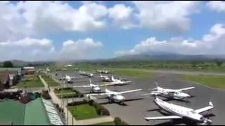 ETHIOPIA AIRWAY  BOEING 767 TAKING OFF AT A SHORTER RUNWAY  ARUSHA AIRPOT TANZANIA [upl. by Trinia750]