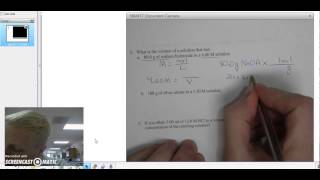 Finding Volume Using Molarity [upl. by Orsini]