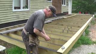 DIY Deck Part 9  Fastening Deck Boards [upl. by Arot486]