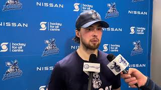 Manitoba Moose Practice Report Dawson Barteaux [upl. by Yonina265]