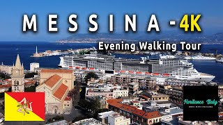 Messina  Sicily Italy  4K Virtual Walking Tour around the City  italy [upl. by Flieger]