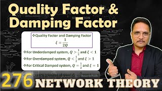 Relation of Quality Factor and Damping Factor  AC Analysis Parameters  Network Theory [upl. by Aicssej990]