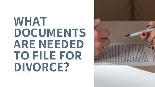 Documents Needed for Divorce Before You File [upl. by Stoll402]