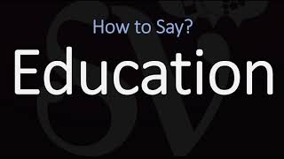 How to Pronounce Education CORRECTLY Meaning amp Pronunciation [upl. by Crosby]