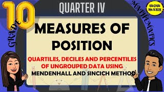 QUARTILES DECILES AND PERCENTILES OF UNGROUPED DATA USING MENDENHALL AND SINCICH METHOD [upl. by Anuaf]