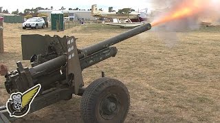 Artillery Firing WW2era 6pounder AntiTank [upl. by Nolyar]