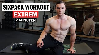 7 Minuten Sixpack Workout für Zuhause  Extrem Effektiv  Sascha Huber [upl. by Digirb]