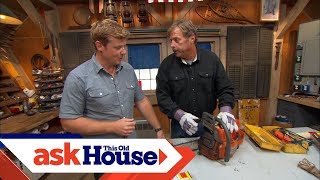 How to Sharpen a Chainsaw  Ask This Old House [upl. by Enej]